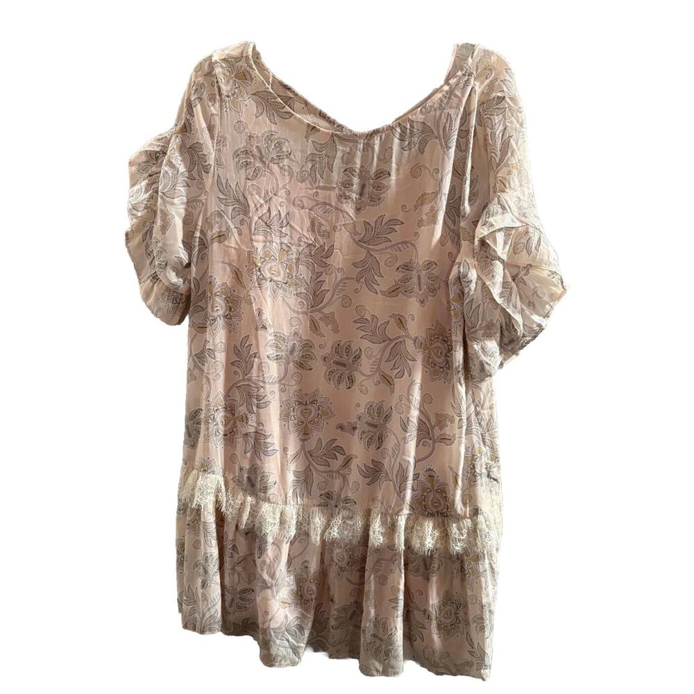 LOFT Pink Floral Blouse